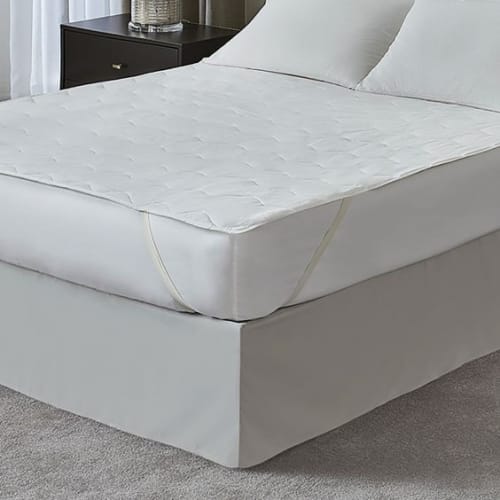 Standard Plus Mattress Pad, Quilted 3 oz, Cloth Top/Poly Bottom, Full XL/Dbl XL 54x80, Anchor Bands